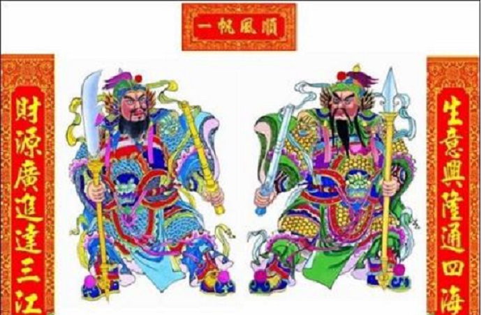 春节门神是哪两位大将，我国的门神是哪两个 